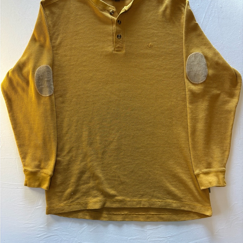 Wolverine Men's Yellow Sweater with Elbow Patches